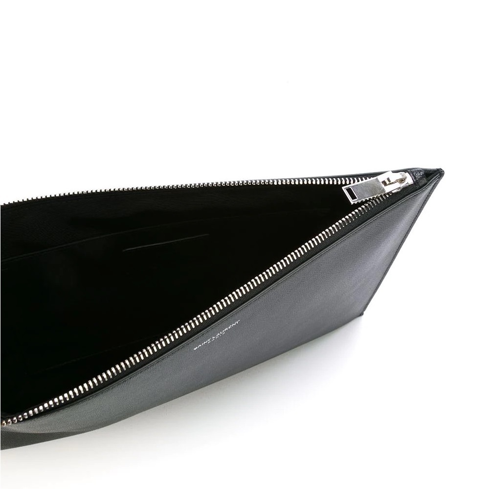 SAINT LAURENT Embossed Leather pouch | NWT